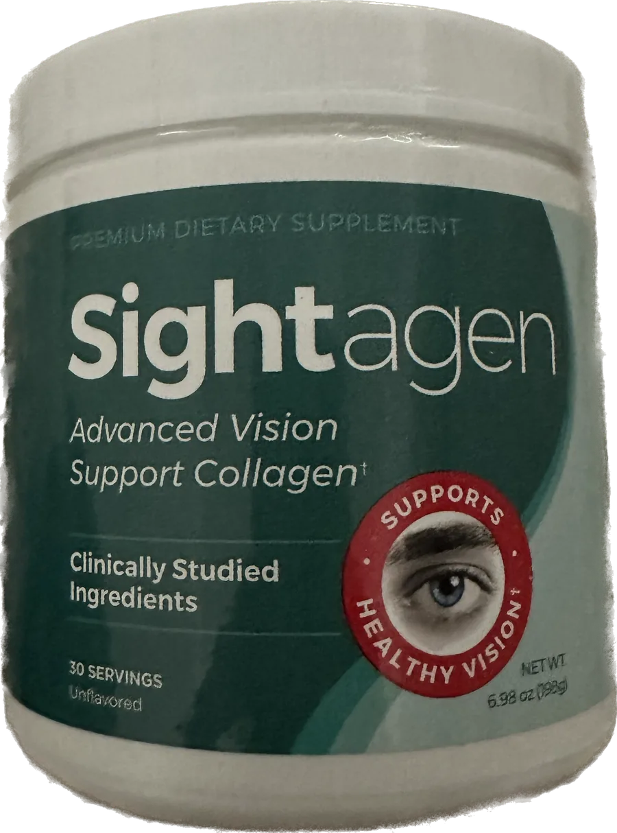 Sightagen advanced vision support collagen supplement bottle